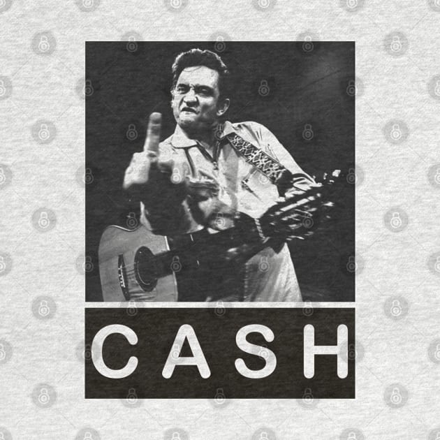 Cool Johnny Cash - Pencil Drawing Style by Unfluid